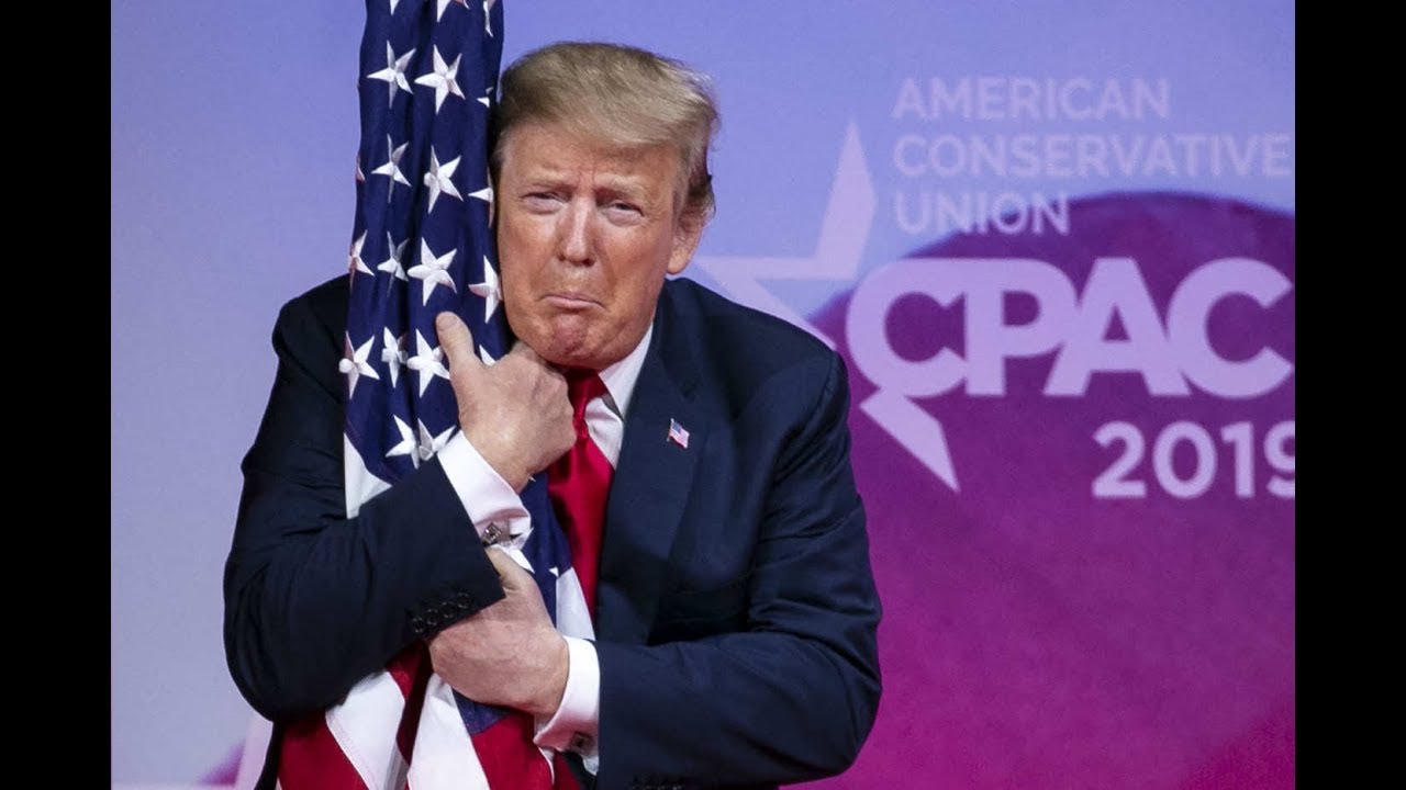 Image result for trump hugging flag