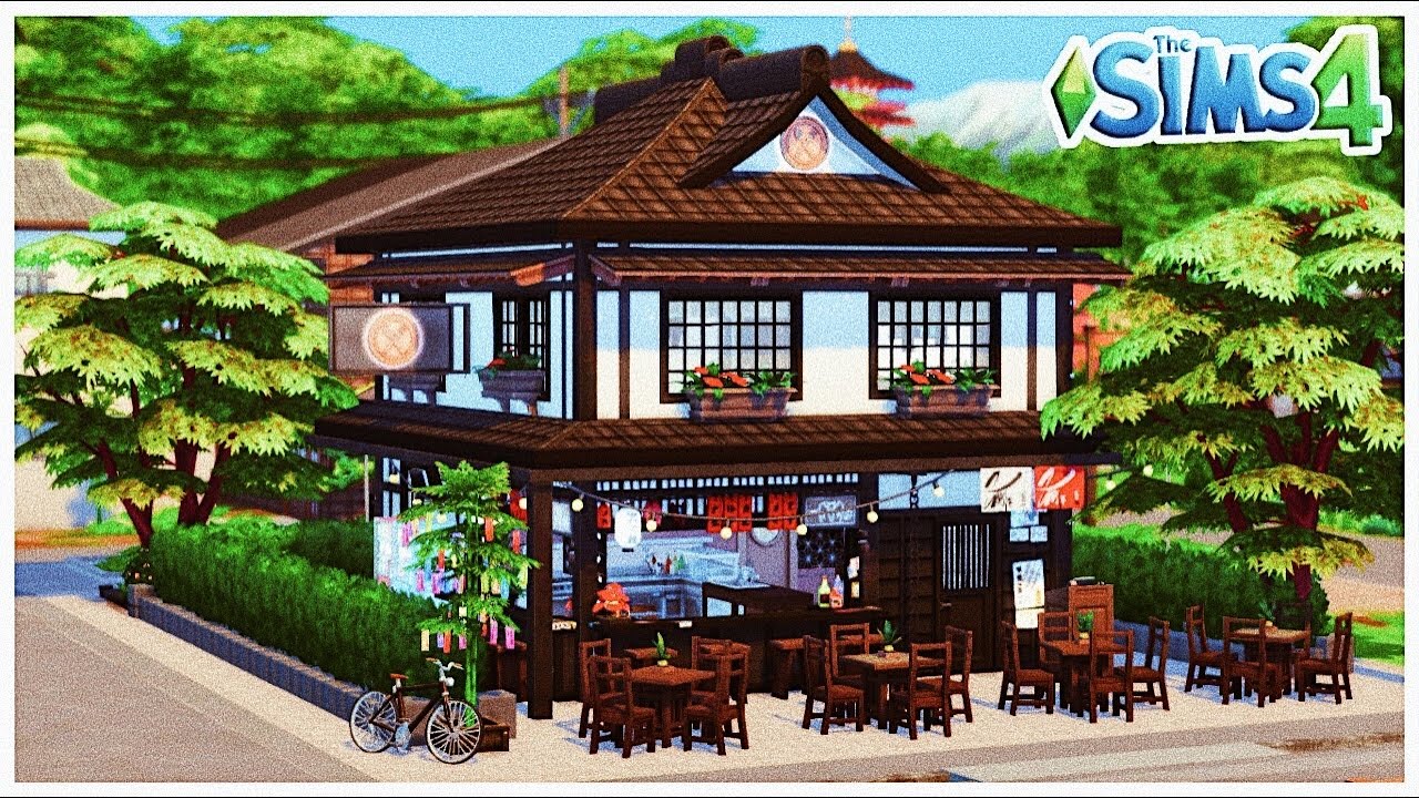 RESTAURANTE SENBAMACHI - Diversão na Neve ️🈴│ NO CC │ The Sims 4 ...