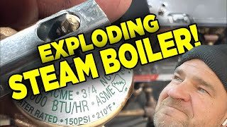 Steam Boiler Would Have Exploded Resulting in Deaths  Found T&P Relief & Defective Pressuretrole