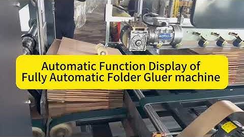 Fully automatic folder gluer machine | Corrugated cardboard gluing machine | Corrugated box machine