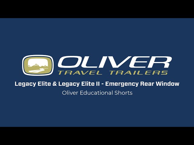 Emergency Rear Window | Oliver Educational Shorts | Oliver Travel Trailers