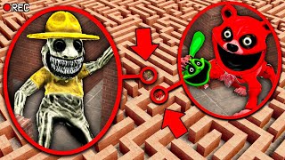 Can ZOONOMALY beat SMILING CRITTERS GIANT FORM in a MAZE?! (Garry's Mod Sandbox)