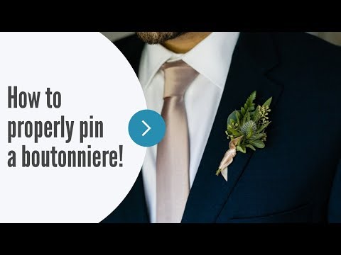 Como Pin uma Boutonniere
