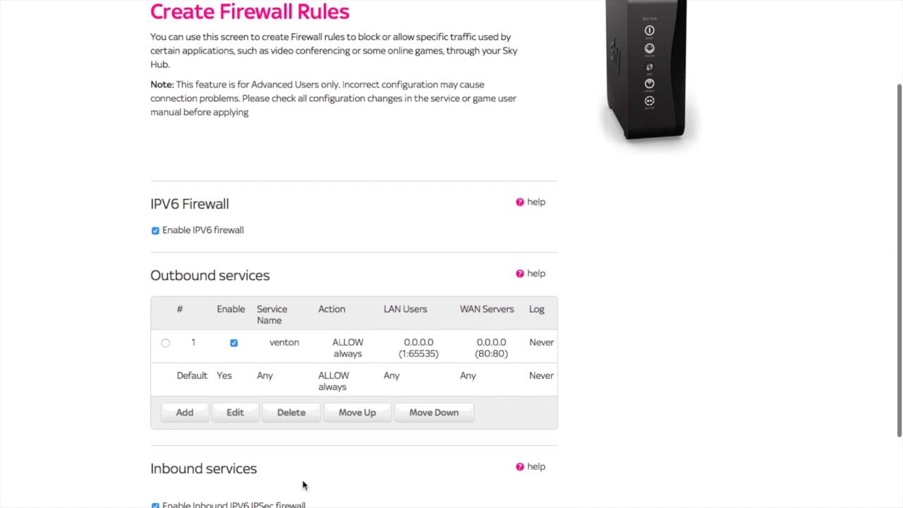 Sky Router Settings >> Open Sky Hub Port Sky Router Settings >> Open Sky Hub Port