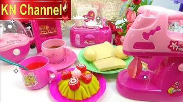 Bé Na NẤU ĂN CUỐI TUẦN ĐÃI CẢ NHÀ BẰNG BỘ ĐỒ CHƠI TRẺ EM MỚI MÀU HỒNG SIÊU ĐẸP