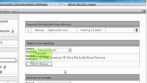 H-Sphere - How to backup and restore your website in H-Sphere