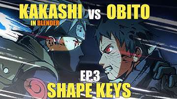 Creating Kakashi vs Obito In Blender - EP. 3: Shape Keys & Environment