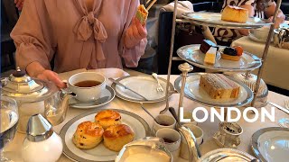 [4K]]🇬🇧London Spring Walk: Bond St. to Piccadilly Circus. Afternoon Tea at The Wolseley🫖🍰 Apr. 2022