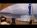 Enjoy a stormy ferry ride from mykonos to athens on blue star ferries