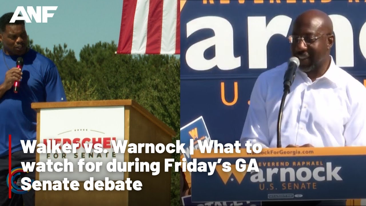 Raphael Warnock and Herschel Walker Prepare to Debate in Georgia