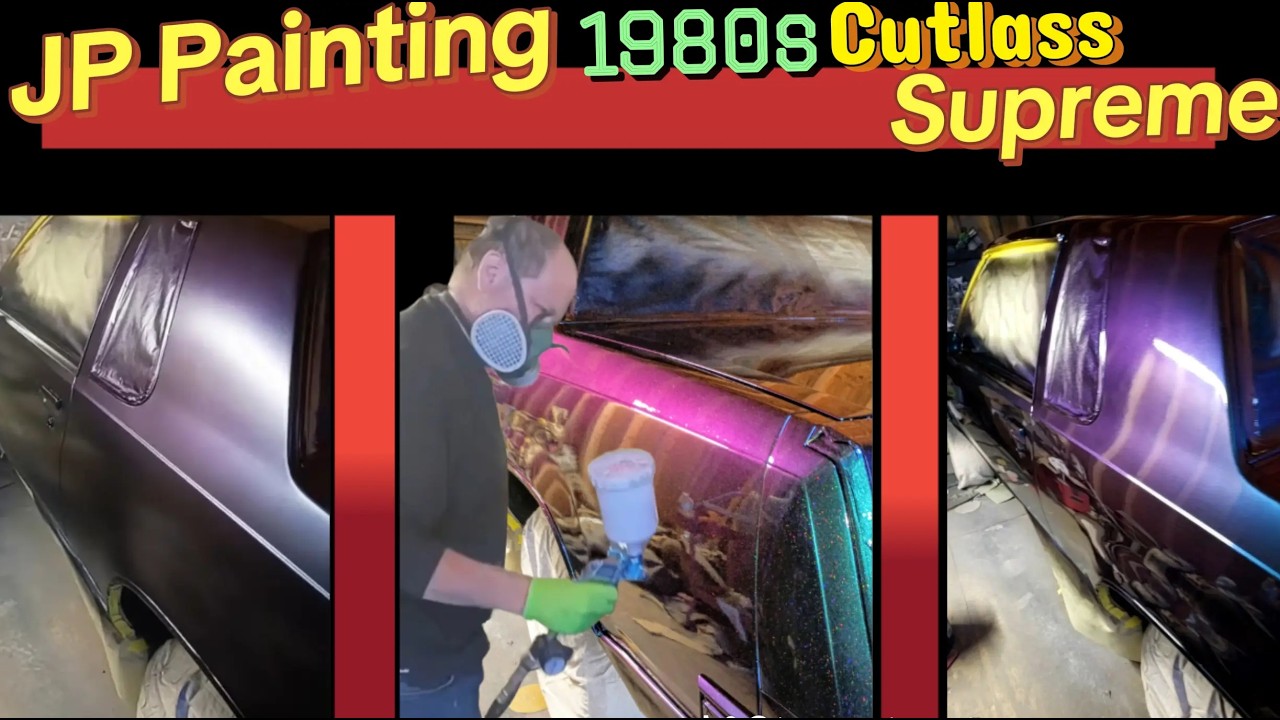 1980s Cutlass Supreme Chameleon With Heavy Flake Paint Job