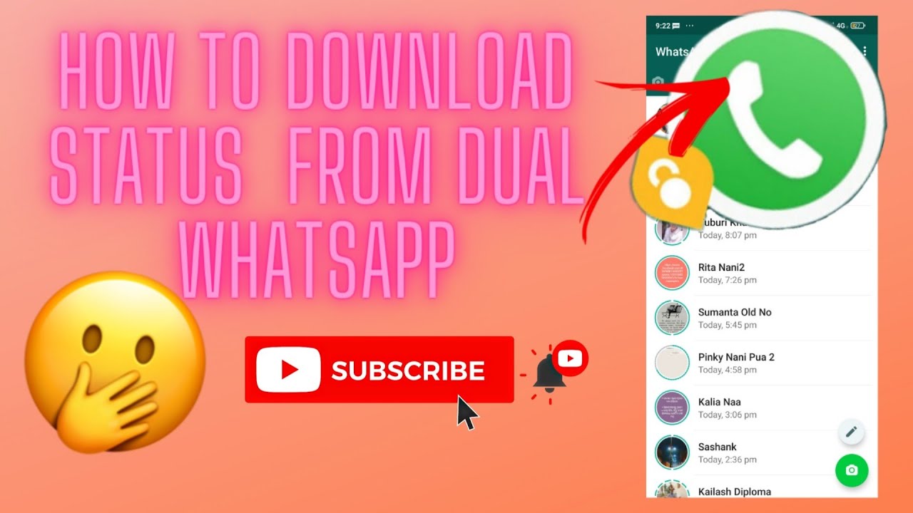 How to Download Status From Dual Whatsapp in Mi⚡ Second Whatsapp se