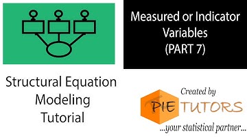 Measured or Indicator Variables (SEM Tutorial Part 7) | www.pietutors.com