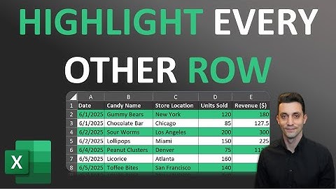 Excel Tips - Highlight Every Other Row | Easy Method