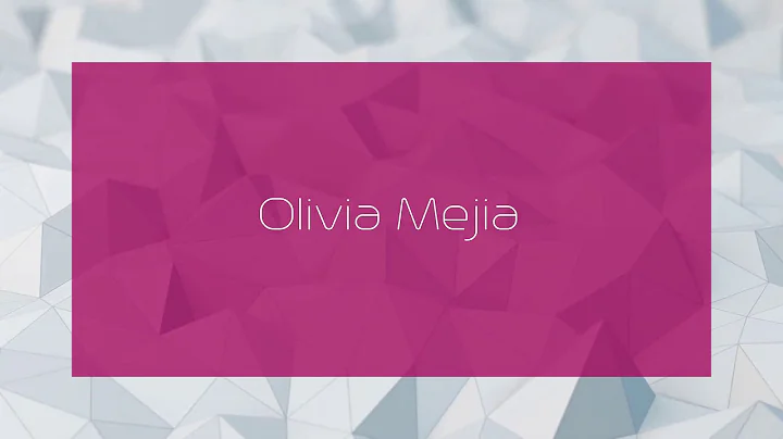 Olivia Mejia Photo 9