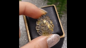 HỒ LY TIÊN CHÚA THẠCH ANH TÓC VÀNG BẢ MÍA ÁNH KIM MẠNH SIZE 1.8-2.5CM(5)