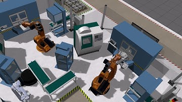 CIROS Studio - 3D simulation of a production line for the processing of car rims