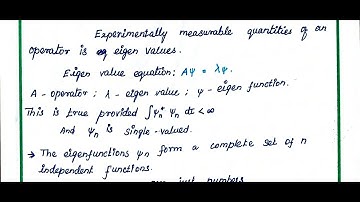 PG TRB PHYSICS/unit 8/Quantum mechanics/eigen value and eigen function