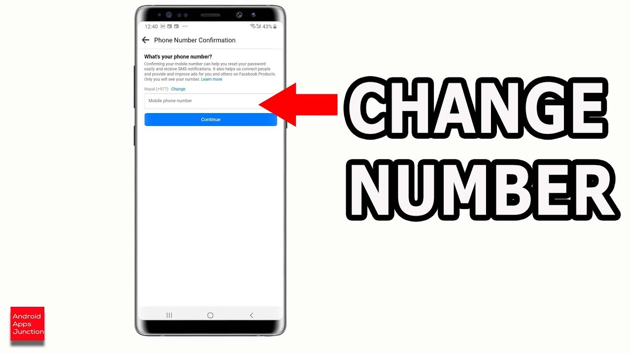How To Change Number In Facebook How To Facebook Number Change 