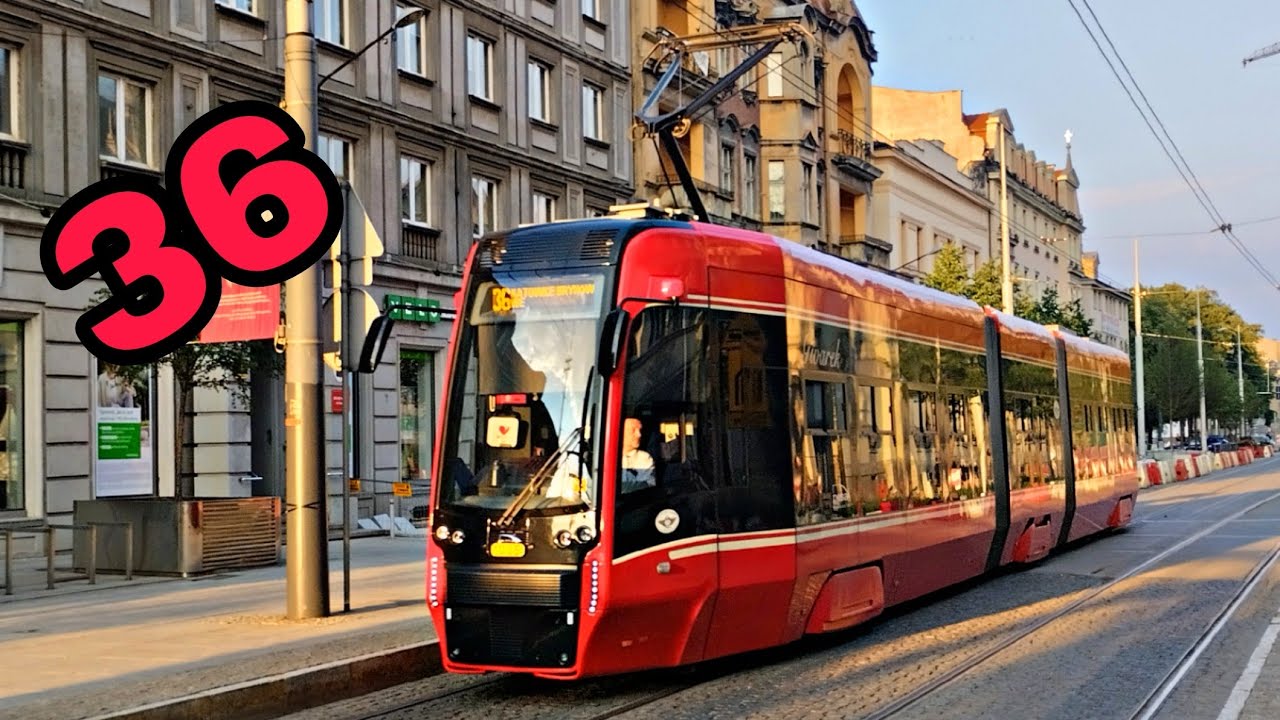 Tramwaje Śląskie - linia 36 Katowice Brynów Centrum Przesiadkowe - Zawodzie Zajezdnia