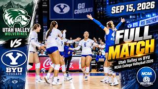 Utah Valley vs BYU FULL MATCH | NCAA Volleyball 2026 | Sep 15, 2026