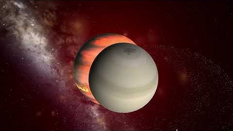 Jupiter and Saturn collision Universe Sandbox 2