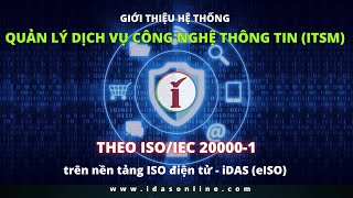 ISO IEC 20000; eISO; ISO điện tử IDAS