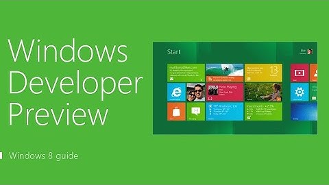 All Windows Developer Preview Sounds