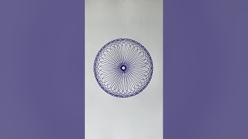 How many rotations did the pen make in total?🤔#art #satisfying #relaxing #spirograph #asmr #shorts