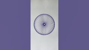 How many rotations did the pen make in total?🤔#art #satisfying #relaxing #spirograph #asmr #shorts