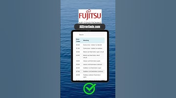 Fujitsu ac error codes (E0, E1, E2, E3, E4) - ACErrorCode.com