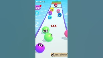 ball run 2048 : merge number 😉😉 gameplay // l game channel // android & ios 7677 #mobilegame #shorts