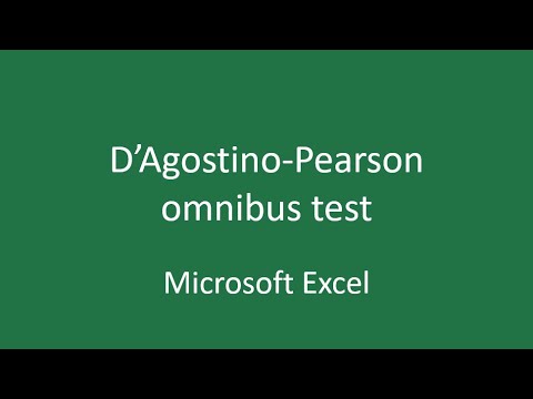 D'Agostino-Pearson omnibus test