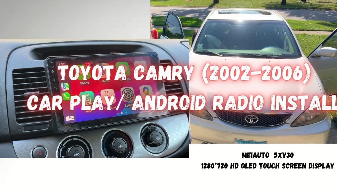 Toyota Camry (2002-2006) Интегрированная магнитола CarPlay Android Auto.