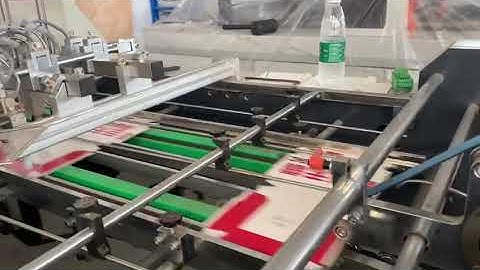 KFC Hamburger Box Making Machine Carton Box Erecting Machine for Take Away Fast Food Paper Packaging