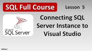 Connecting SQL Server Instance to Visual Studio