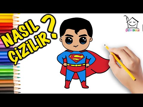 Nasıl çizilir? - Superman - Resim Çizme - ÇİZİM OKULU