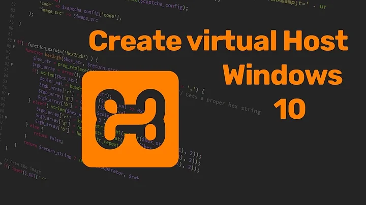 XAMPP  Virtual Host - How To Create Virtual Host In XAMPP  Windows 10 in 2018
