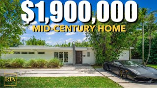 Mid Century Modern Miami | $1.9 Million Dollar | Peter J Ancona