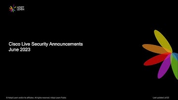 Cisco live 2023 and RSA Conference 2023 Security Announcements