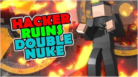 Almost a DOUBLE NUKE but a HACKER RUINS it! (In Krunker)