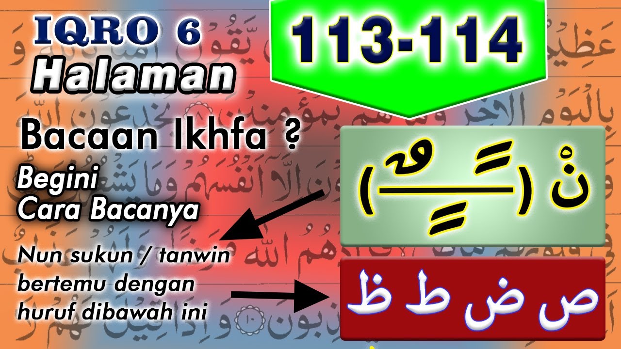 Belajar Ngaji Iqro 6 Halaman 113 114 Youtube Belajar Ngaji Iqro 6 Halaman 113 114 Youtube