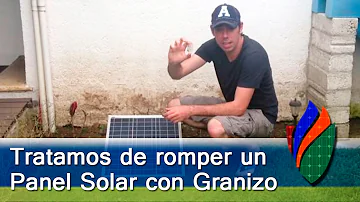 ¿El granizo daña los paneles solares?