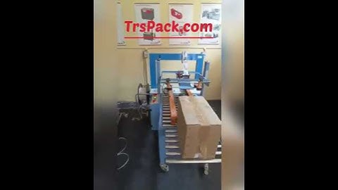 Fully automatic strapping machine and taping machine combo for enquiry visit www.trspack.com
