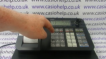 How To Correct A Mistake On The Casio SE-G1 / SE-S700 / SM-T273 / PCR-T273 Cash Register