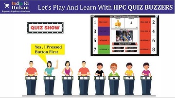 8 METER QUIZ BUZZER SYSTEM WITH WINDOWS APP,WITH 25 FEET LONG WIRES – MODEL – HPC 205