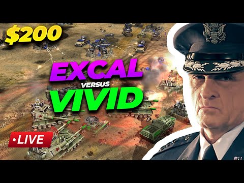 その他 COMMAOD & CONQUER GENERALS LIVE | $200 ExCaL vs ViViD | Battle for Top 1 - Command