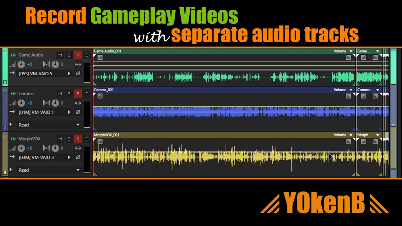 Record gameplay videos with separate audio tracks Game audio,