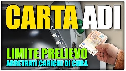 CARTA ADI ASSEGNO di INCLUSIONE 👉🏻 LIMITE PRELIEVO con ARRETRATI CARICHI di CURA ⚠️ COSA COMPRARE