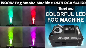 1500W Fog Smoke Machine DMX RGB 24LED